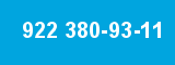 922 380-93-11